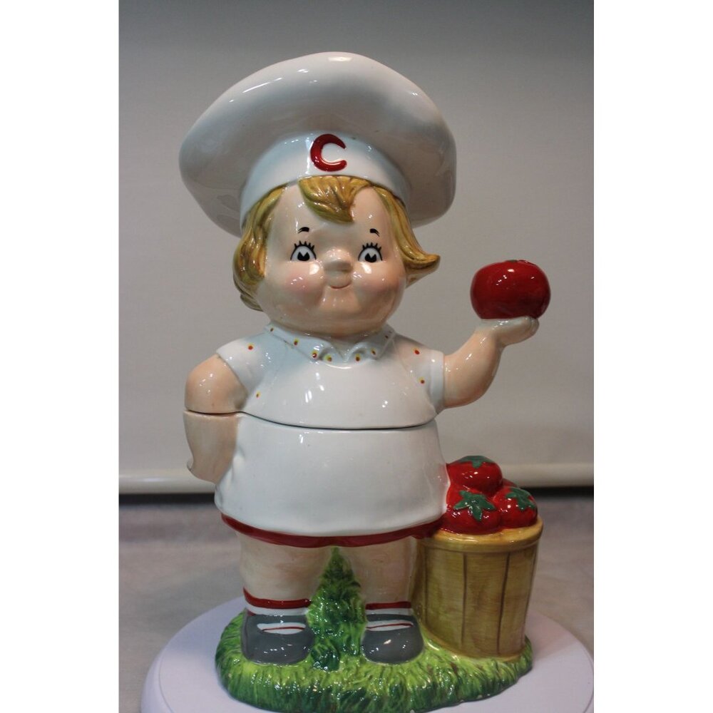 Cookie Jar - Campbell's Soup Girl w/Tomato, 2004